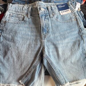Old Navy Classic girl Blue Denim Shorts set of 3